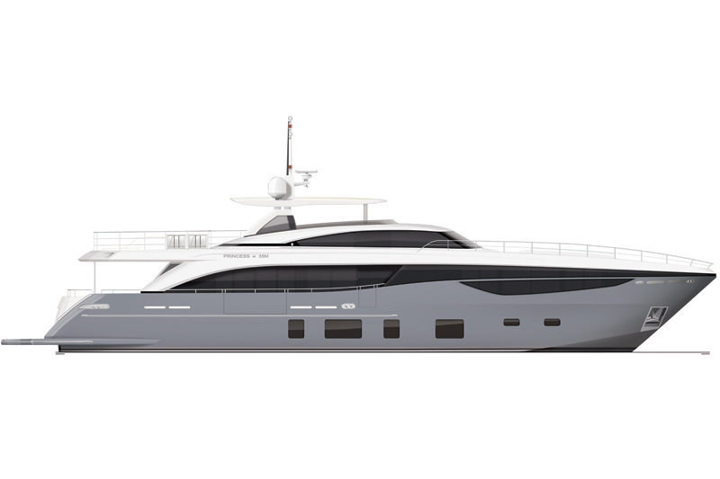 Princess 35m M Class 新艇 中古艇 クルーザー販売 横浜 Portside